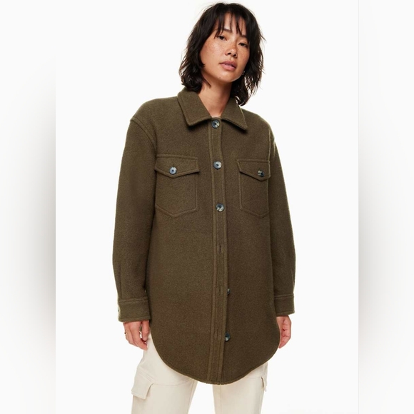 [XL] NWT Wilfred Free Ganna Shirt Jacket in Yellow - Picture 10 of 12